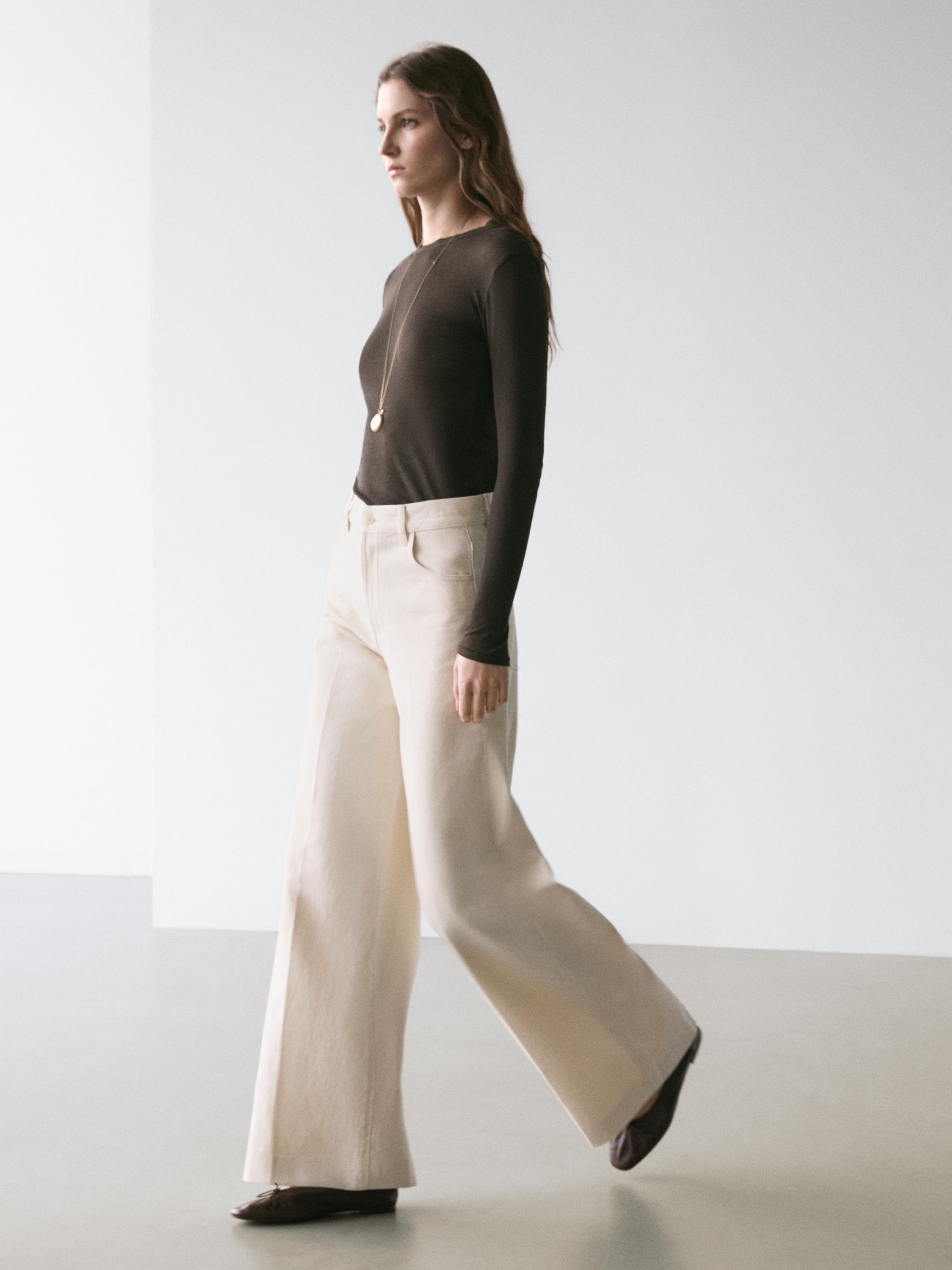 Jean palazzo taille haute